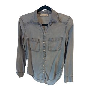 Abercrombie & Fitch Denim Look Button Down Shirt